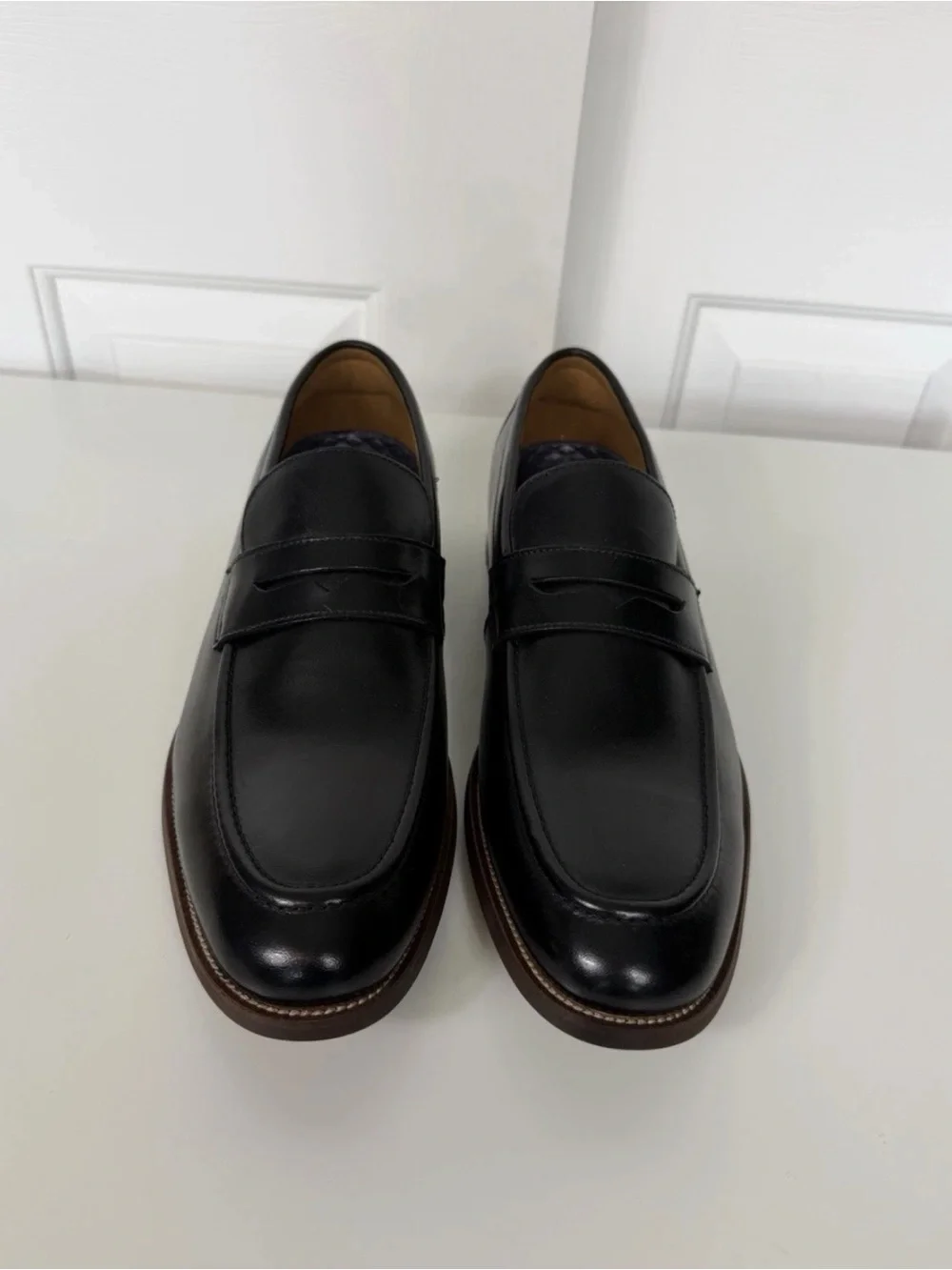Florsheim Black Moc Toe Rucci Penny Loafer Men's Size 11W